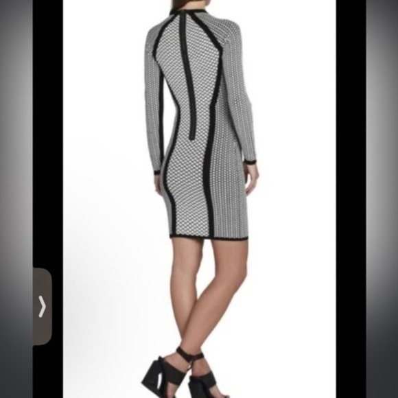 BCBGMaxAzria like new M bandage dress with long zipper on the back super stylish - Picture 1 of 13